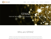 Tablet Screenshot of ispanz.org.nz